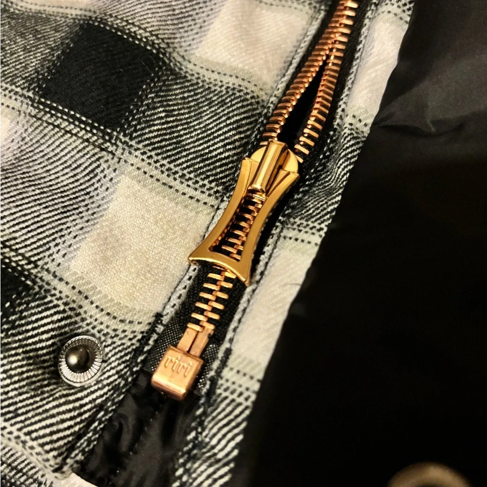 Kit and Ace Black and White Plaid Jacket with PREMIUM Rose Gold hardware - Picture 7 of 11